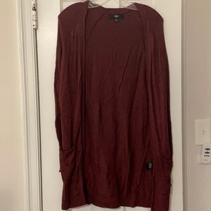 Mossimo Burgundy Cardigan S